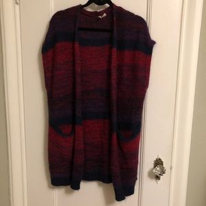Long Sweater Vest with Pockets (size small)